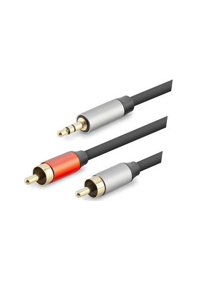 3.5 Mm To 2 Rca Ses Kablosu 1.5 M Siyah Hdx1073 Evimdeyokyok