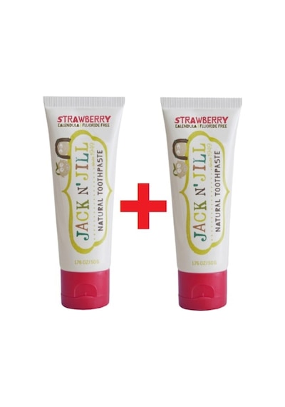 Jack N' Jill Çilek Aromalı Doğal Diş Macunu 50 G x 2