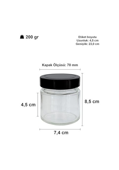 Ml Kavanoz Metal Derin Kapaklı 255 Cc Şeffaf Reçel Marmelat Cam Kavanoz Deep 6 Adet Altın Kapak Diğer