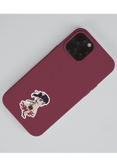 Kanao Tsuyuri-demon Slayer-aoi Kanzaki-parlak Kağıt -2li Sticker Set Süsleme Beyaz