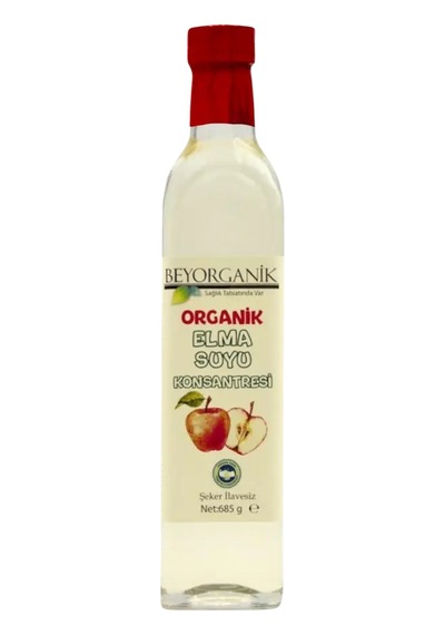 Bey Organik Elma Suyu Konsantresi 685ml Pestisit Ve Ağır Metal Analizli