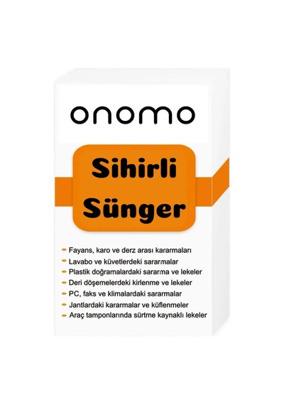 Sihirli Sünger, Çok Amaçlı Temizlik Süngeri, Fayans, Lavabo, Plastik Ve Deri Yüzeyler İçin 3 Adet