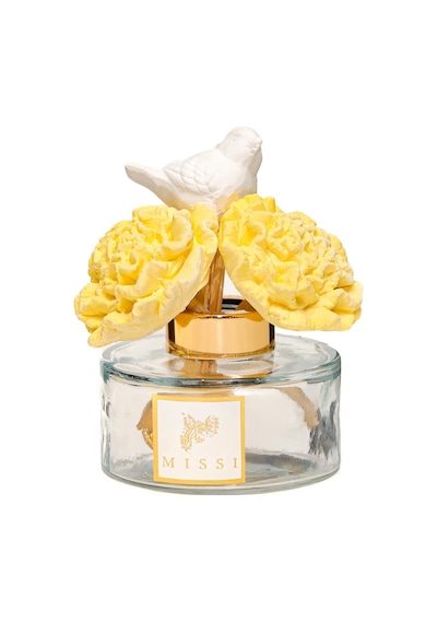 Bloom & Breeze Serisi- Sarı Seramik Taşlı Doğal Bambu Kamış Seti Karışık
