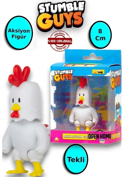 Stumble Guys 8 Cm Aksiyon Figür - Chicken 1 Adet