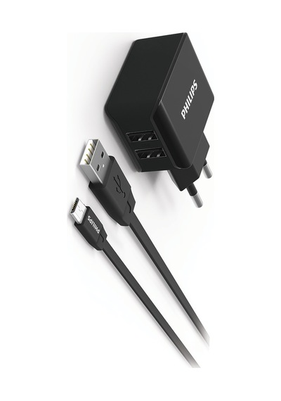 Philips Uyumlu Dlp2502M Seyahat Şarj & Kablo-Micro Usb