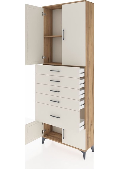 Arges Dolap 2 Raflı 5 Çekmeceli 4 Kapaklı 88x30x243 Çam-aytaşı Atlas Çam Arges Dolap 2 Raflı 5 Çekmeceli 4 Kapaklı 88x30x243 Çam-aytaşı Atlas Çam
