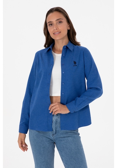 U.s. Polo Assn. Kadın Mavi Gömlek Basic 50316518-vr212 Royal Blue