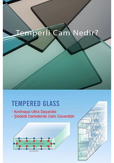 MetaQuartz Aksesuar (Büyük Boy-50*75 cm)Siyah Luxry Şefaf Cam , Modern Dekoratif Metal Cam