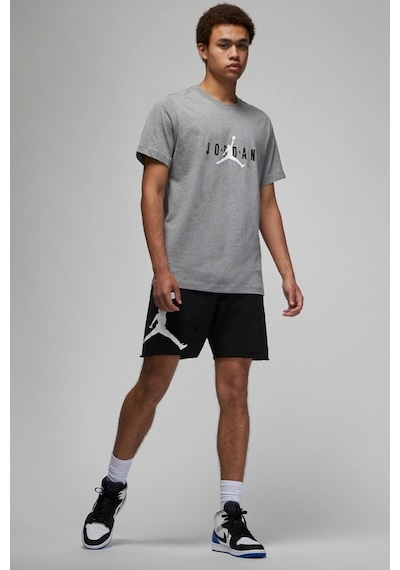 Nike Jordan Air Stretch Short Sleeve Tee Mens T-shirt Erkek Günlük Tişört Gri