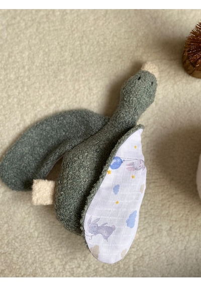 Teddy Sevimli Ördek Bebek/çocuk Peluş Uyku Arkadaşı Mavi Mavi