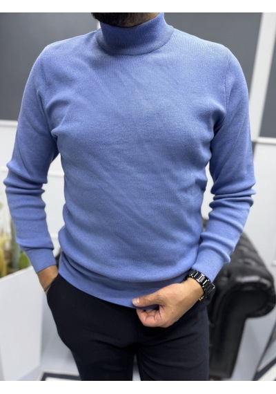 Avni Ceylan Modern Erkek Slim Fit Balıkçı Yaka %100 Pamuk Pike Örgü Triko Kazak M.saks/o.mavi Avni Ceylan Modern Erkek Slim Fit Balıkçı Yaka %100 Pamuk Pike Örgü Triko Kazak M.saks/o.mavi