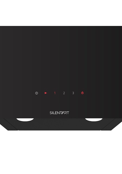 Flowart Turbolu Silenart QBL62CS - BL135 - D077SA Siyah Cam Ankastre Set