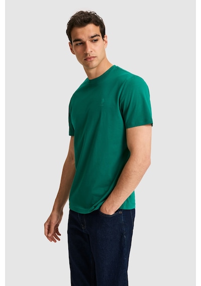 U.s. Polo Assn. Erkek Koyu Yeşil Tişört Basic 50326953-vr079 Koyu Yesıl