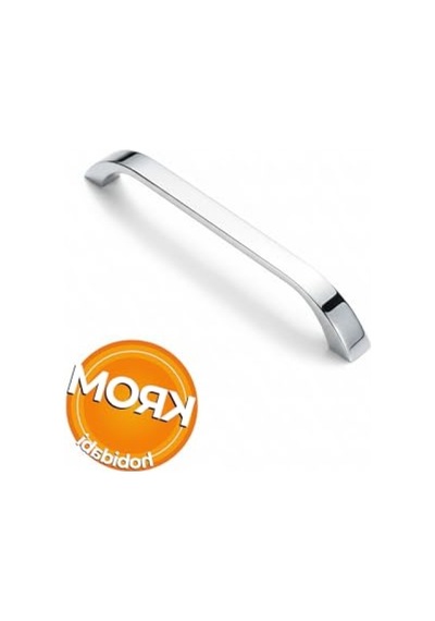Krom Metal Mutfak Dolap Kulpu - Modern Tasarım, 96 Mm Uzunluk 155 x 230 MM (Büyük Boy)