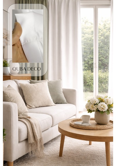 Modern Dayanıklı Düz Beyaz Güneşlik Perde Salon Oturma Odası Yatak Odası Çocuk Odası Beyaz