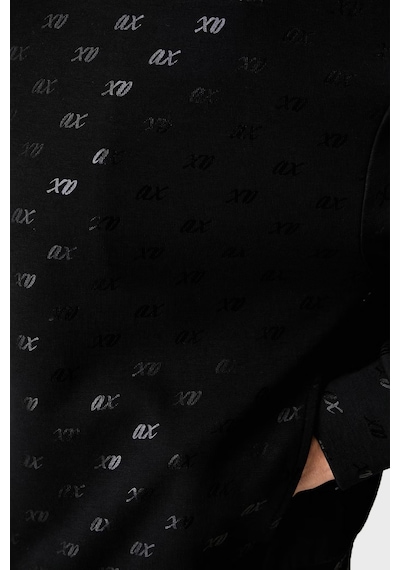 Armani Exchange Tamamı Logolu Regular Fit Dik Yaka Sweat Kadın Sweat Xw002748 Af24095 Fc241 Siyah
