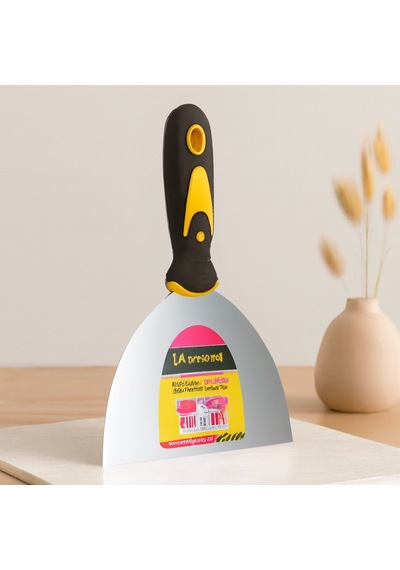 150 Mm Metal Spatula Fiber Saplı Çok Renkli