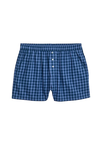 Marks & Spencer 2’li Paket Saf Pamuklu Baskılı Pijama Şortları T37003456S Mavi Mix