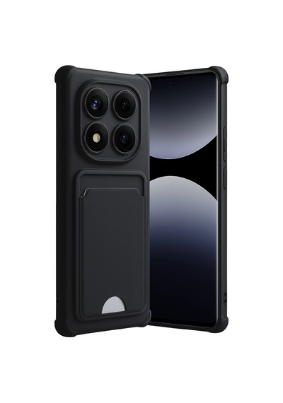 Newface - 372 - Xiaomi Redmi Note 14 Pro 4g Kelvin Kartvizitli Silikon - Csmo-tex - - Siyah Sıyah