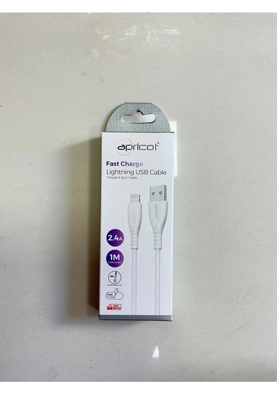 Apricot Lightning Ve Usb Uçlu Hızlı Şarj Kablosu