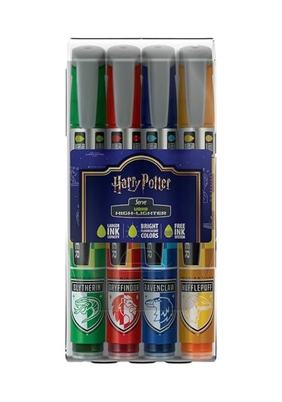 Lıkıt Kalem Harry Potter Damalı 4'lu Pet Blıster 124-Pembe