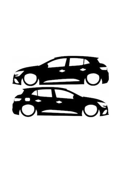 Megane 4 Rs Basık Sticker Araba Stickerı Yapıştırma