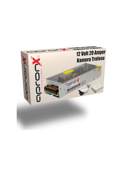 12 Volt 20 Amper Metal Adaptör Güvenlik Kamerası Trafosu Kamera Adaptörü