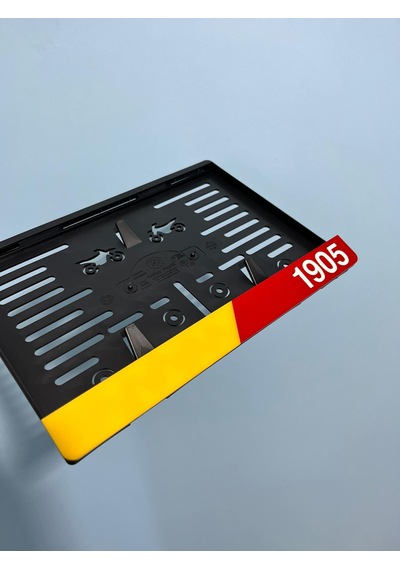 Sarı Kırmızı Pleksi Motor Plakalığı