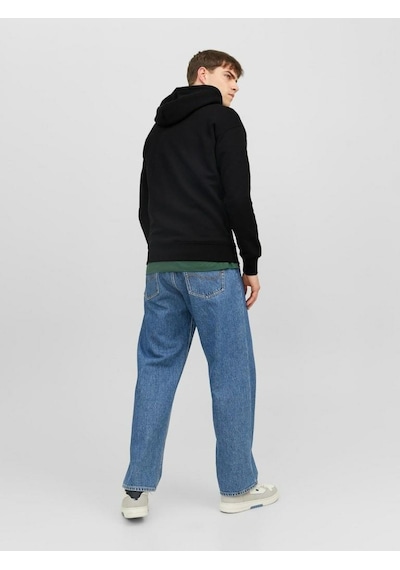 Jack & jones Kapüşonlu Rahat Kesim Siyah Erkek Sweat 12241687 001