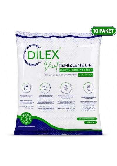 Dilex Vücut Temizleme Lifi 20'li 10 Paket