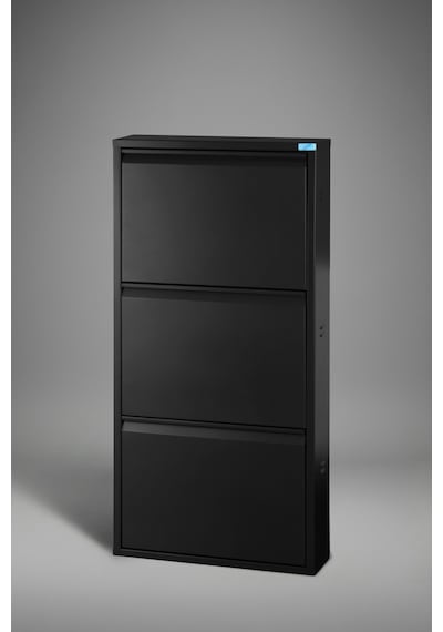 Metal Ayakkabılık 3'lü Model Siyah