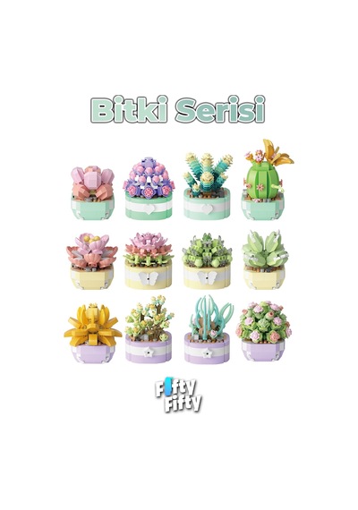 Panlos Micro Block Bitki Serisi 1255 Çiçek Buketi 232 Parça Oyuncak Yapım Seti Ffp-1255