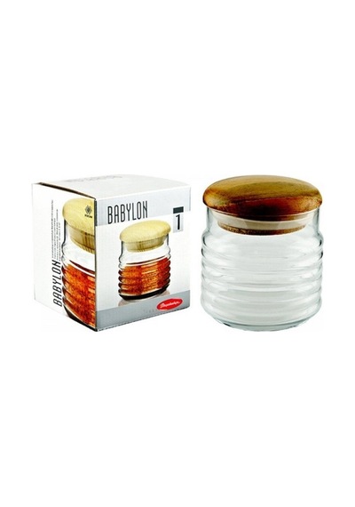 Paşabahçe 43163 Babylon Ahşap Kapaklı Kavanoz 630 Cc