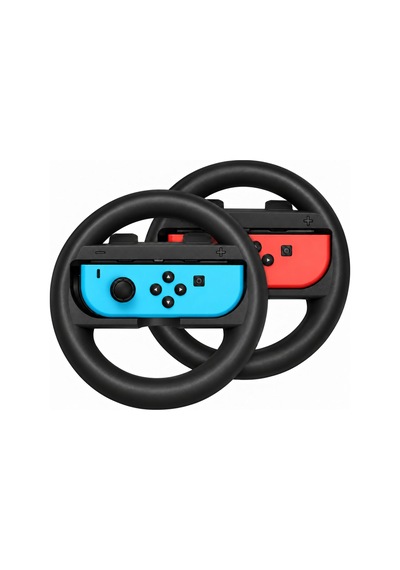Switch Joycon Direksiyon Seti Mario Kart Yarış Aksesuarı Ns Joy-con Grip Siyah 2 Adet