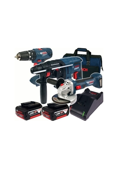 Bosch Gbh 180-LI Gsb 180-LI Gws 180-LI 2X5,0AH Set