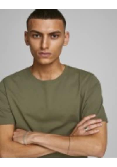Jack & Jones Jack&Jones 12156101 Jjeorgınıc Basıc Tee Ss O-Neck Haki Yeşil
