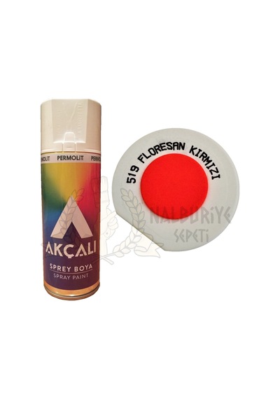 Akçalı Floresan Kırmızı Sprey Boya 400 ML - 519