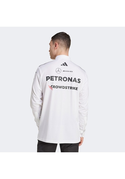 Adidas Mercedes Amg Petronas Formula One Team Erkek Beyaz Motorsport Sweatshirt Jx0757