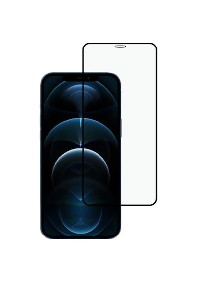 Nettech Apple Uyumlu iPhone 12 Pro Max Ön Koruma Mat Seramik Nano Ekran Koruyucu - Siyah