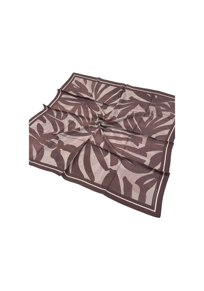 Benetton Desenli Siena Eşarp - 1039 - Mürdüm
