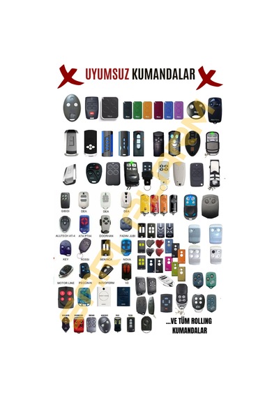 Akıllı Kopyalanabilen Otopark Kumandası Fix Kodlu 433.92 Mhz
