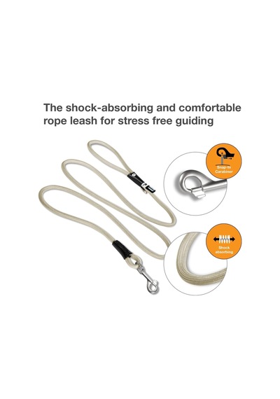 Curli Stretch Comfort Leash Light-tan M Genel