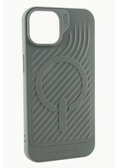 Apple iPhone Uyumlu 12 6.1 Lüx Magsaff Gear Silikon Kılıf Gri