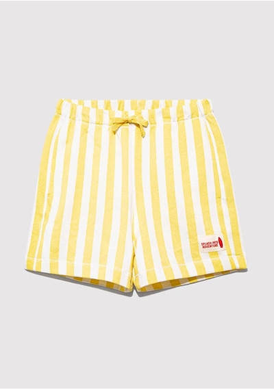 Mavi Regular Çizgili Sarı Erkek Çocuk Şort M6410012-89179 Sarı