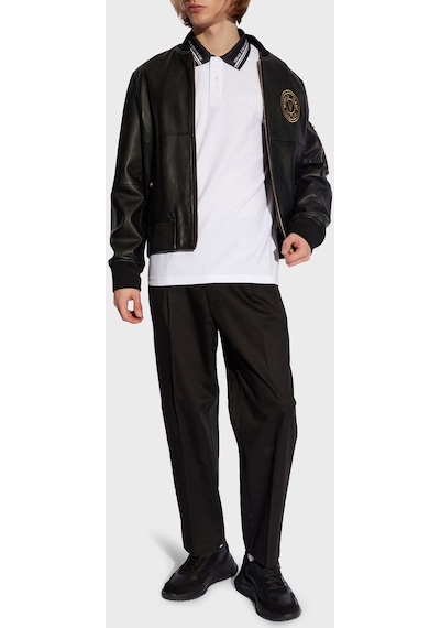 Versace Jeans Couture Erkek Polo Yaka T Shirt 76gagt09 Cj01t 003 Beyaz