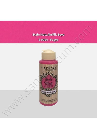Cadence Style Matt Akrilik Boya 120 Ml. S9064 Fuşya