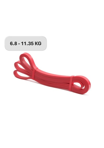 Çeşitli Kg Direnç Bantları, Gym Barfiks Direnç Bandı, Kas Geliştirme Direnç Bandı, Pilates Egzersiz Bandı Kırmızı