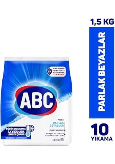 Abc Deterjan Matik Parlak Beyazlar 1,5 Kg