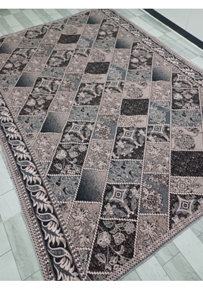 Savan Dokuma Halı Örtüsü 4m² 170 240 Kale Siyah&pudra2 Diğer
