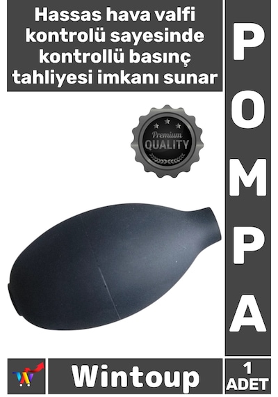Pompa Profesyonel Yedek Kauçuk Siyah Kokusuz Hassas Hava Valfi Puar Manuel Tansiyon Aleti Pompası